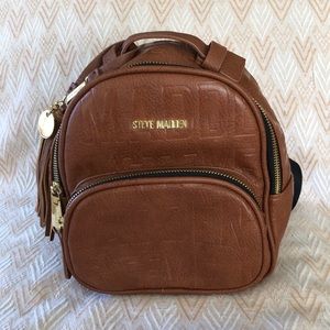Steve Madden Faux Leather Backpack Purse